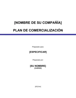 Plan de comercialización