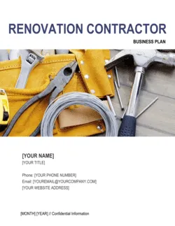 Renovation Contractor Business Plan