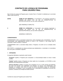 Acordo de Licença de Software para Usuário-Final