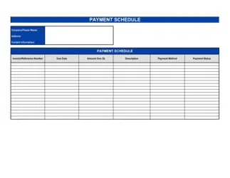 Payment Schedule