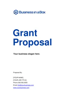 Grant Proposal