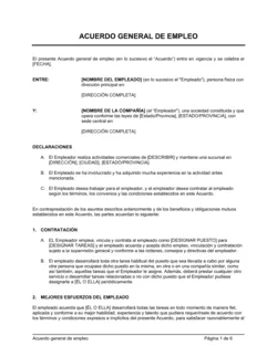 Acuerdo general de empleo