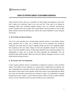 How To Offer Great Customer Service