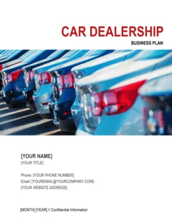 Car Dealership Business Plan 2