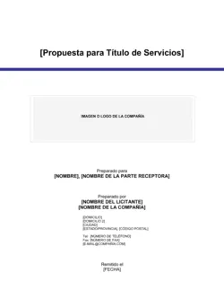 Propuesta de servicios