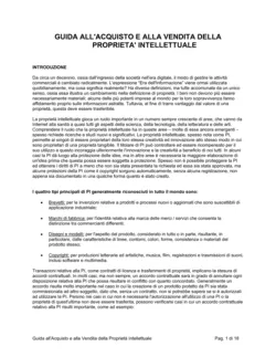 Guida all'acquisto e alla vendita della proprietà intellettuale