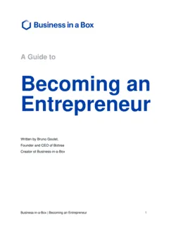 Becoming An Entrepreneur