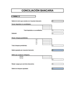 Conciliación bancaria