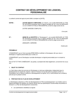 Développement de logiciel personnalisé