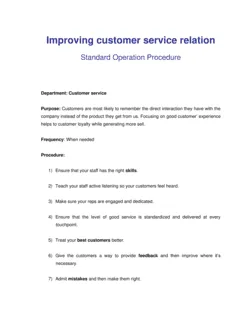 How to Improve Customer Relationship